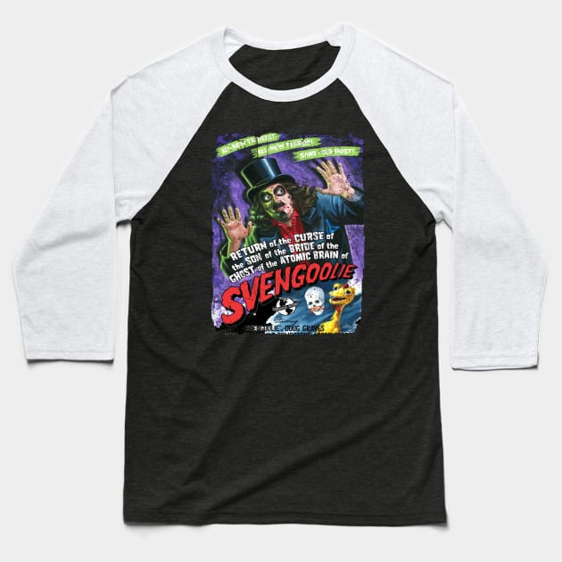 Return of the Curse Svengoolie Purple ver Baseball T-Shirt by drreamweaverx